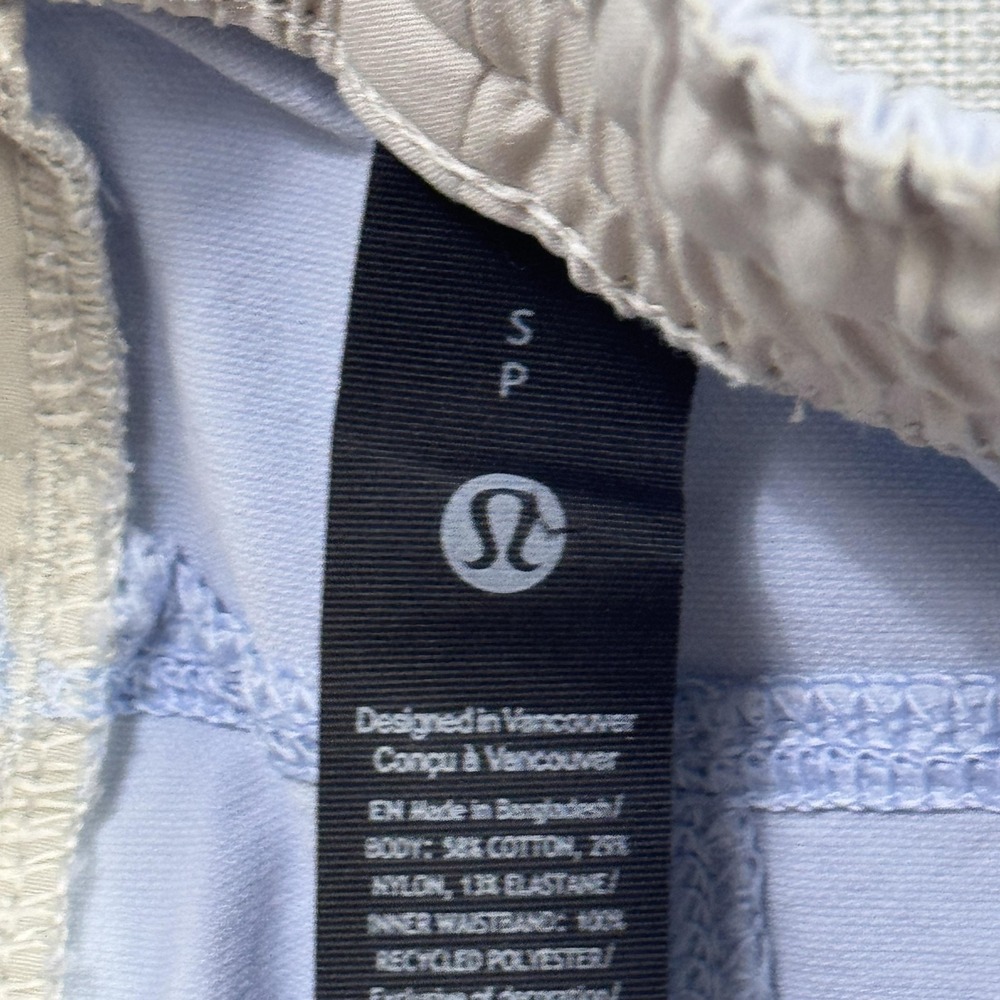 Lululemon Bowline 5" Stretch Cotton VersaTwill Shorts Mens Small Blue Drawstring - Picture 2 of 10